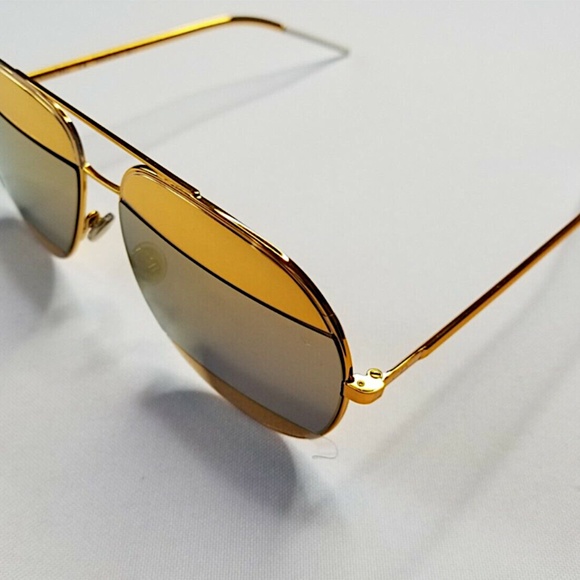 Christian Dior Christian Dior DiorSplit1 1VTSQ Sunglasses Women\'s Yellow Gold main image 12